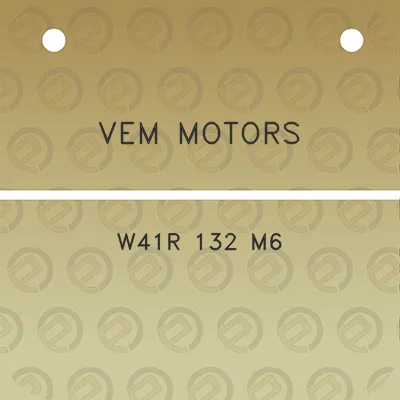 vem-motors-w41r-132-m6