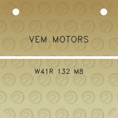 vem-motors-w41r-132-m8