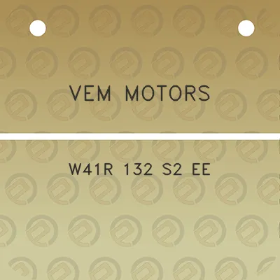 vem-motors-w41r-132-s2-ee