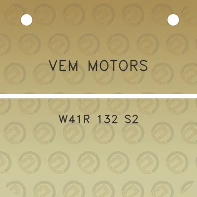 vem-motors-w41r-132-s2