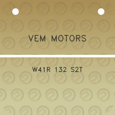 vem-motors-w41r-132-s2t