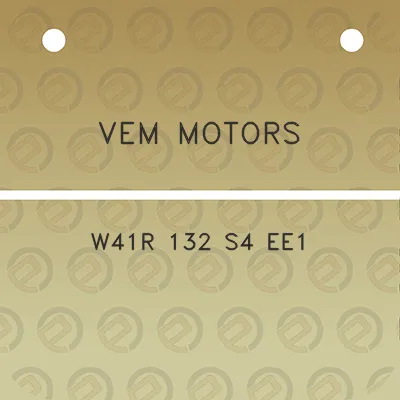 vem-motors-w41r-132-s4-ee1