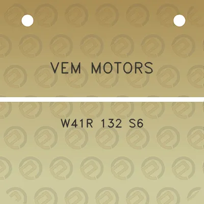 vem-motors-w41r-132-s6