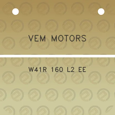 vem-motors-w41r-160-l2-ee