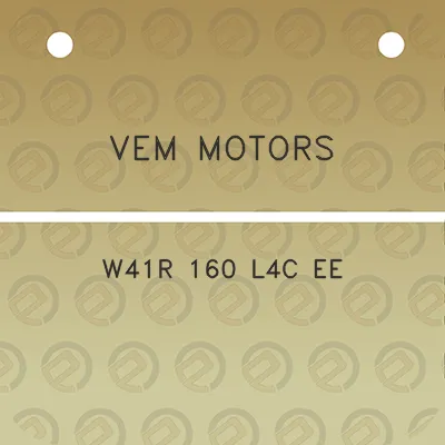 vem-motors-w41r-160-l4c-ee