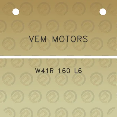 vem-motors-w41r-160-l6