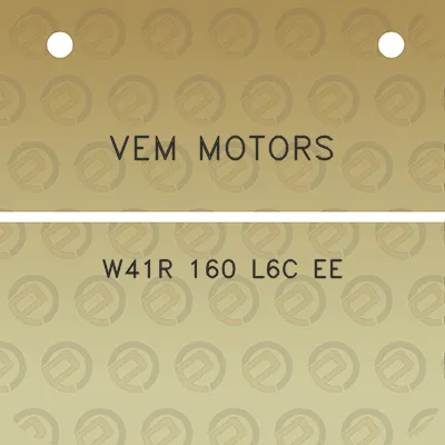 vem-motors-w41r-160-l6c-ee