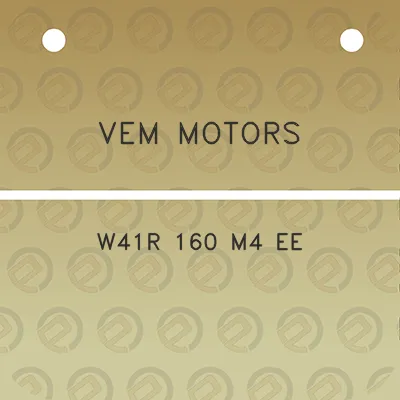 vem-motors-w41r-160-m4-ee