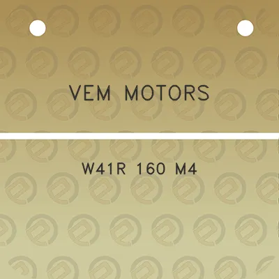 vem-motors-w41r-160-m4