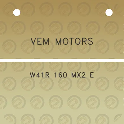 vem-motors-w41r-160-mx2-e