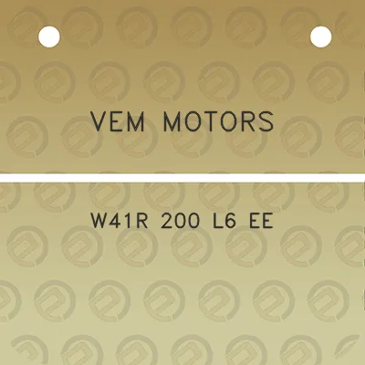 vem-motors-w41r-200-l6-ee