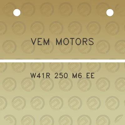 vem-motors-w41r-250-m6-ee