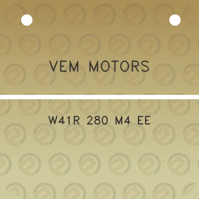 vem-motors-w41r-280-m4-ee