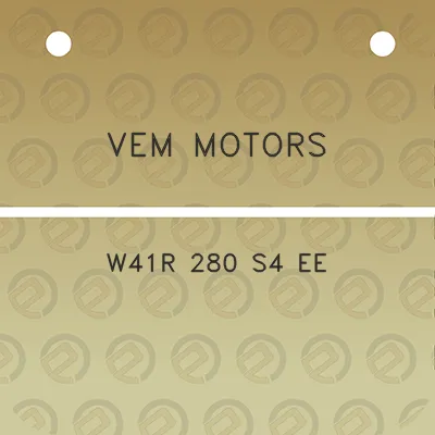 vem-motors-w41r-280-s4-ee