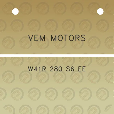 vem-motors-w41r-280-s6-ee