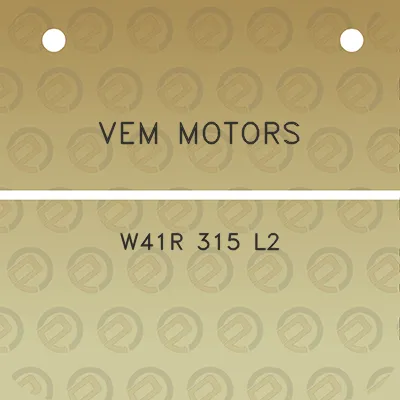 vem-motors-w41r-315-l2