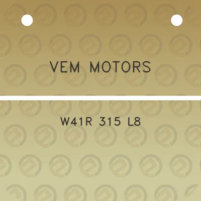 vem-motors-w41r-315-l8