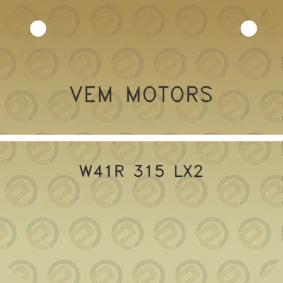 vem-motors-w41r-315-lx2