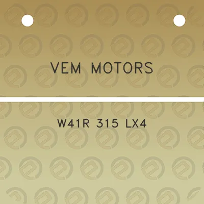 vem-motors-w41r-315-lx4