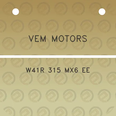 vem-motors-w41r-315-mx6-ee