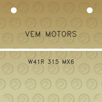 vem-motors-w41r-315-mx6