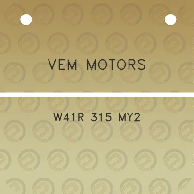 vem-motors-w41r-315-my2