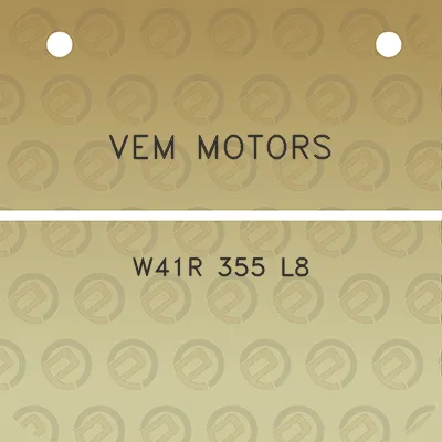 vem-motors-w41r-355-l8