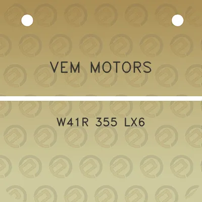 vem-motors-w41r-355-lx6