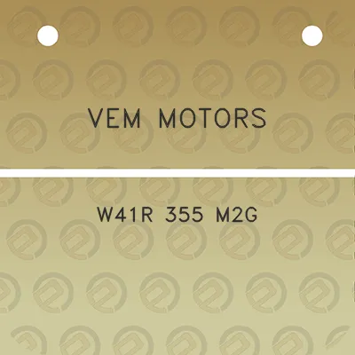 vem-motors-w41r-355-m2g