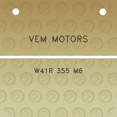 vem-motors-w41r-355-m6