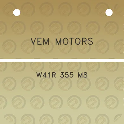 vem-motors-w41r-355-m8