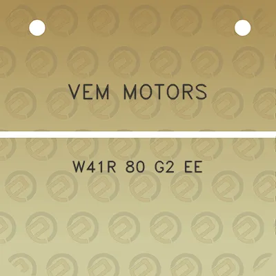 vem-motors-w41r-80-g2-ee