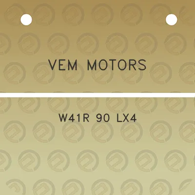 vem-motors-w41r-90-lx4