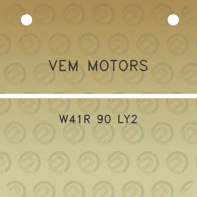 vem-motors-w41r-90-ly2