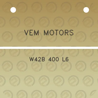 vem-motors-w42b-400-l6