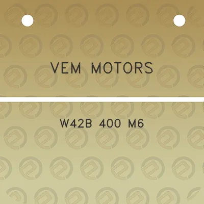 vem-motors-w42b-400-m6