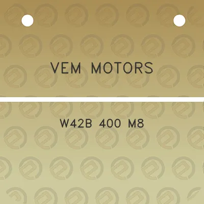 vem-motors-w42b-400-m8