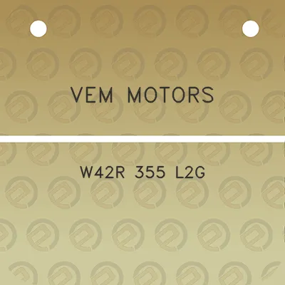 vem-motors-w42r-355-l2g