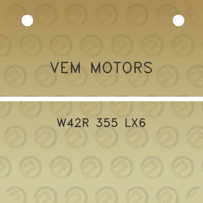 vem-motors-w42r-355-lx6