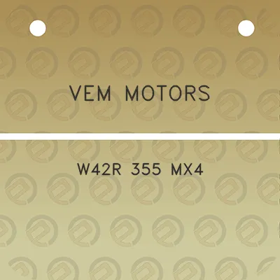 vem-motors-w42r-355-mx4