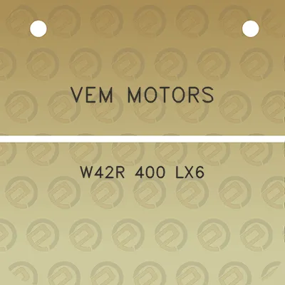 vem-motors-w42r-400-lx6