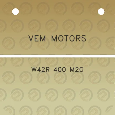 vem-motors-w42r-400-m2g