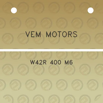 vem-motors-w42r-400-m6