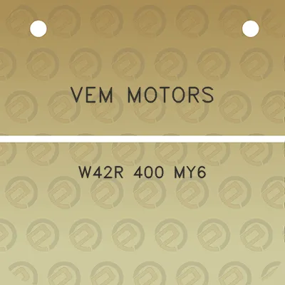 vem-motors-w42r-400-my6