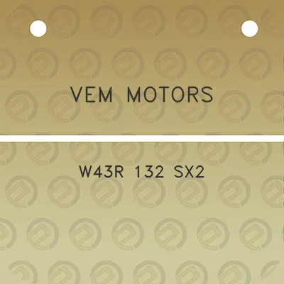 vem-motors-w43r-132-sx2