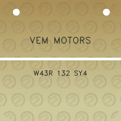 vem-motors-w43r-132-sy4