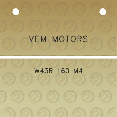 vem-motors-w43r-160-m4