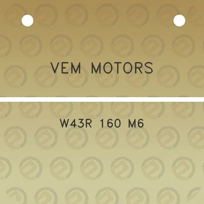 vem-motors-w43r-160-m6