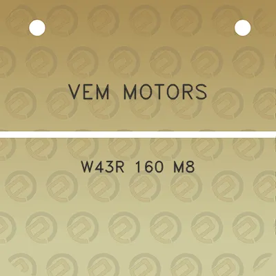 vem-motors-w43r-160-m8