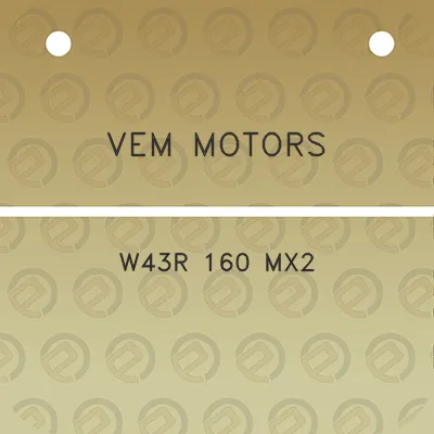 vem-motors-w43r-160-mx2